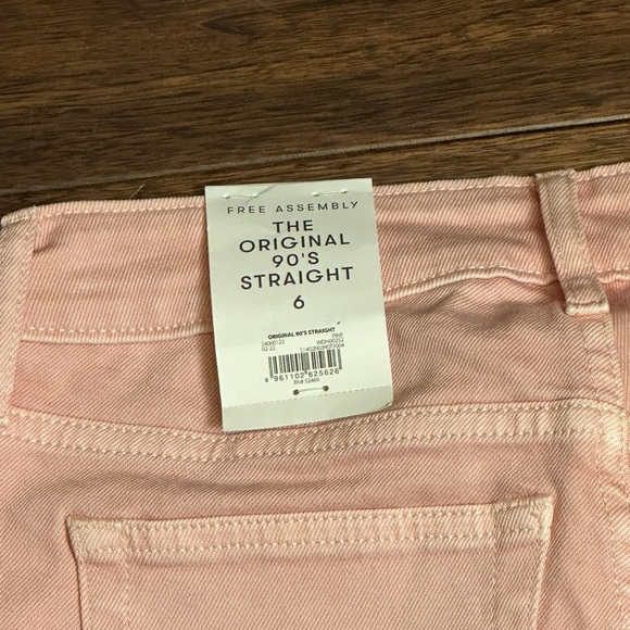 Free Assembly The Original 90's Straight Pink Pants - NWT Size 6 - Picture 11 of 15